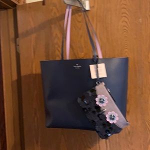 New Kate Spade purse with clutch